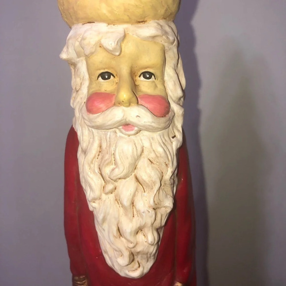 Old World  Santa Pencil Resin Christmas Lightweight 16x2.5” - Picture 3 of 7